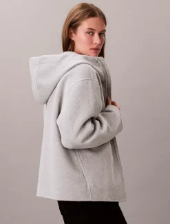 Calvin Klein Doubleface-Jacke aus Wollgemisch^Damen JackenFrisch Eingetroffen