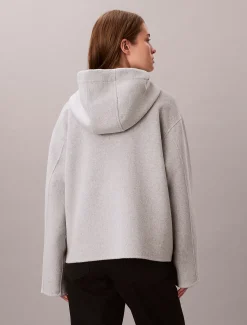 Calvin Klein Doubleface-Jacke aus Wollgemisch^Damen JackenFrisch Eingetroffen