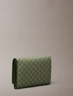 Calvin Klein Dreifach faltbares Portemonnaie mit durchgehendem Emblem-Logo^Damen Geldbörsen & Etuis