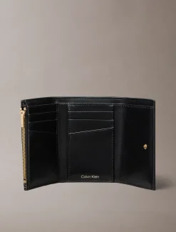 Calvin Klein Dreifach faltbares Portemonnaie mit durchgehendem Emblem-Logo^Damen Geldbörsen & Etuis