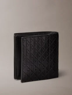 Calvin Klein Dreifach faltbares Portemonnaie mit geprägtem Emblem^Herren Geldbörsen & Kartenetuis
