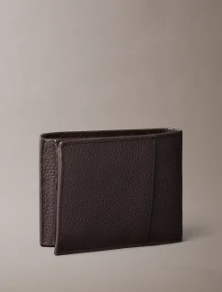 Calvin Klein Dreifach faltbares RFID-Lederportemonnaie aus Vollnarbenleder^Herren Geldbörsen & Kartenetuis