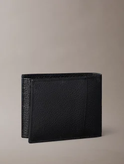 Calvin Klein Dreifach faltbares RFID-Lederportemonnaie aus Vollnarbenleder^Herren Geldbörsen & Kartenetuis