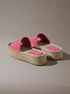 Calvin Klein Ebeth - Plateau-Espadrilles-Slippers^Damen High Heels|SandalenFrisch Eingetroffen