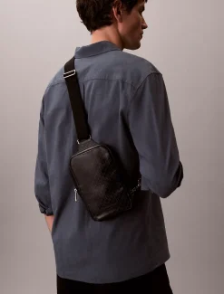 Calvin Klein Eckige Umhängetasche mit durchgehendem Emblem-Logo^Herren Umhängetaschen & Schultertaschen|Taschen