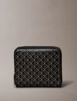 Calvin Klein Eckiges RFID-Logo-Portemonnaie mit Rundum-Reißverschluss^Damen Geldbörsen & Etuis