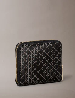 Calvin Klein Eckiges RFID-Logo-Portemonnaie mit Rundum-Reißverschluss^Damen Geldbörsen & Etuis