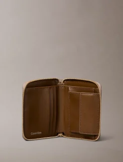 Calvin Klein Eckiges RFID-Logo-Portemonnaie mit Rundum-Reißverschluss^Damen Geldbörsen & Etuis