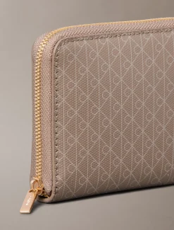 Calvin Klein Eckiges RFID-Logo-Portemonnaie mit Rundum-Reißverschluss^Damen Geldbörsen & Etuis