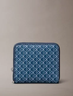 Calvin Klein Eckiges RFID-Logo-Portemonnaie mit Rundum-Reißverschluss^Damen Geldbörsen & Etuis