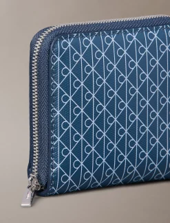 Calvin Klein Eckiges RFID-Logo-Portemonnaie mit Rundum-Reißverschluss^Damen Geldbörsen & Etuis