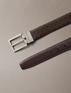 Calvin Klein Emblem-Logo-Gürtel zum Wenden^Herren Gürtel