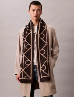 Calvin Klein Emblem-Logo-Schal^Damen Schals & Handschuhe|Schals & Handschuhe