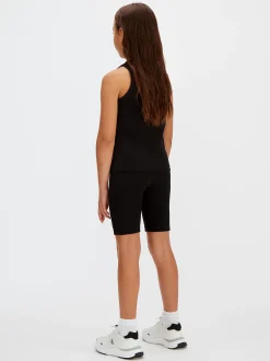 Calvin Klein Eng geschnittene, gerippte Radler-Shorts^Kinder Kleidung