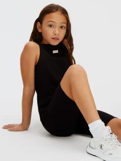 Calvin Klein Eng geschnittene, gerippte Radler-Shorts^Kinder Kleidung