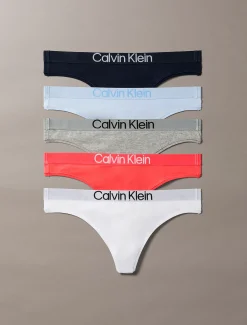 Calvin Klein 5er Pack Strings - Extra Soft Cotton Stretch^Damen Multipacks|Unterhosen