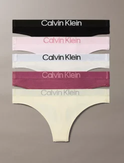 Calvin Klein 5er Pack Strings - Extra Soft Cotton Stretch^Damen Multipacks|Unterhosen