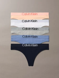 Calvin Klein 5er Pack Strings - Extra Soft Cotton Stretch^Damen Multipacks|Unterhosen