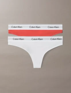 Calvin Klein 2er Pack Strings - Icon Cotton Modal^Damen Multipacks|Unterhosen