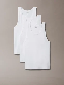 Calvin Klein 3er Pack Tanktops - Cotton Stretch Blend^Herren Nachtwäsche & LoungewearFrisch Eingetroffen