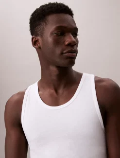 Calvin Klein 3er Pack Tanktops - Cotton Stretch Blend^Herren Nachtwäsche & LoungewearFrisch Eingetroffen