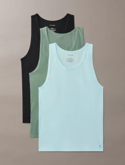 Calvin Klein 3er Pack Tanktops - Cotton Stretch Blend^Herren Nachtwäsche & LoungewearFrisch Eingetroffen