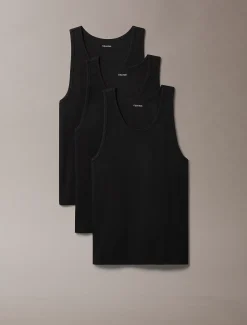 Calvin Klein 3er Pack Tanktops - Cotton Stretch Blend^Herren Nachtwäsche & LoungewearFrisch Eingetroffen