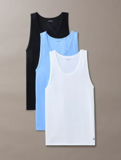 Calvin Klein 3er Pack Tanktops - Cotton Stretch Blend^Herren Nachtwäsche & LoungewearFrisch Eingetroffen