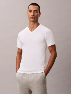 Calvin Klein 3er Pack T-Shirts mit V-Ausschnitt- Cotton Stretch Blend^Herren Nachtwäsche & LoungewearFrisch Eingetroffen