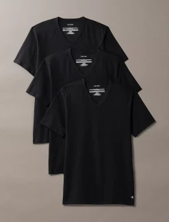 Calvin Klein 3er Pack T-Shirts mit V-Ausschnitt- Cotton Stretch Blend^Herren Nachtwäsche & LoungewearFrisch Eingetroffen