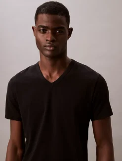 Calvin Klein 3er Pack T-Shirts mit V-Ausschnitt- Cotton Stretch Blend^Herren Nachtwäsche & LoungewearFrisch Eingetroffen