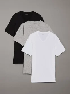 Calvin Klein 3er Pack T-Shirts mit V-Ausschnitt- Cotton Stretch Blend^Herren Nachtwäsche & LoungewearFrisch Eingetroffen
