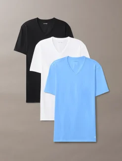 Calvin Klein 3er Pack T-Shirts mit V-Ausschnitt- Cotton Stretch Blend^Herren Nachtwäsche & LoungewearFrisch Eingetroffen