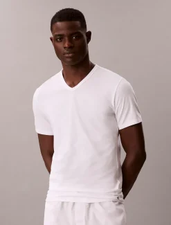 Calvin Klein 3er Pack T-Shirts mit V-Ausschnitt- Cotton Stretch Blend^Herren Nachtwäsche & LoungewearFrisch Eingetroffen