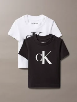 Calvin Klein 2er-Pack Baby-T-Shirts mit Logo^Kinder Babykleidung