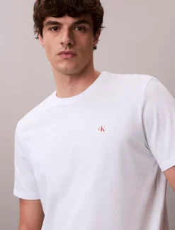 Calvin Klein 2er-Pack Badge-T-Shirt aus Baumwolle^Herren T-shirts