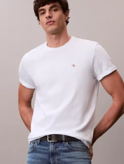 Calvin Klein 2er-Pack Badge-T-Shirt aus Baumwolle^Herren T-shirts