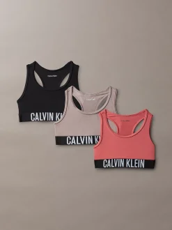 Calvin Klein 3er-Pack Bralettes für Mädchen – Intense Power^Kinder Unterwäsche|Unterwäsche