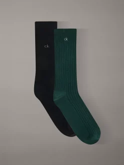 Calvin Klein 2er-Pack Crew-Socken aus weicher Baumwolle mit Waffelstruktur^Herren Socken|Socken