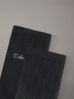 Calvin Klein 2er-Pack Crew-Socken aus weicher Stretch-Baumwolle^Damen Socken & Strumpfhosen|Socken & Strumpfhosen