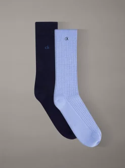 Calvin Klein 2er-Pack Crew-Socken aus weicher Baumwolle mit Waffelstruktur^Herren Socken|Socken