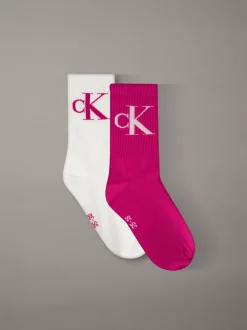 Calvin Klein 2er-Pack Crew-Socken aus weicher Stretch-Baumwolle^Damen Socken & Strumpfhosen|Socken & Strumpfhosen