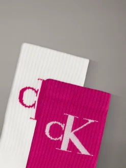Calvin Klein 2er-Pack Crew-Socken aus weicher Stretch-Baumwolle^Damen Socken & Strumpfhosen|Socken & Strumpfhosen