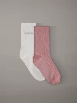 Calvin Klein 2er-Pack Crew-Socken aus weicher Stretch-Baumwolle^Damen Socken & Strumpfhosen|Socken & Strumpfhosen