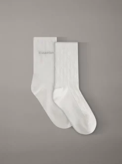Calvin Klein 2er-Pack Crew-Socken aus weicher Stretch-Baumwolle^Damen Socken & Strumpfhosen|Socken & Strumpfhosen