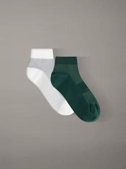 Calvin Klein 2er-Pack feuchtigkeitsableitende Knöchelsocken^Herren Socken|Socken