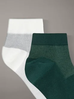 Calvin Klein 2er-Pack feuchtigkeitsableitende Knöchelsocken^Herren Socken|Socken