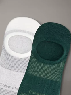 Calvin Klein 2er-Pack feuchtigkeitsableitende No-Show-Socken^Herren Socken|Socken