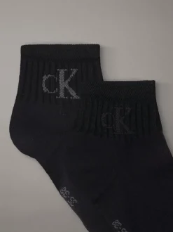 Calvin Klein 2er-Pack glänzende gerippte Knöchelsocken^Damen Socken & Strumpfhosen|Socken & Strumpfhosen