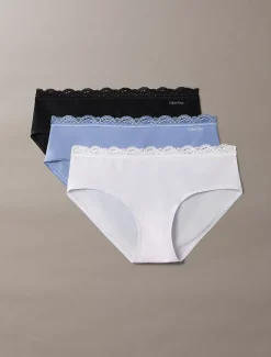 Calvin Klein 3er-Pack Hipsters - Micro Stretch with Lace^Damen Unterhosen|Multipacks